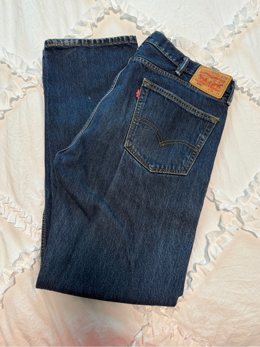 Levi's 505 Men's Deep Indigo Straight-Leg Jeans